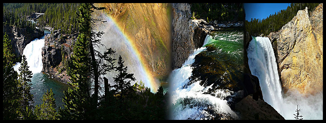 Yellowstone river falls